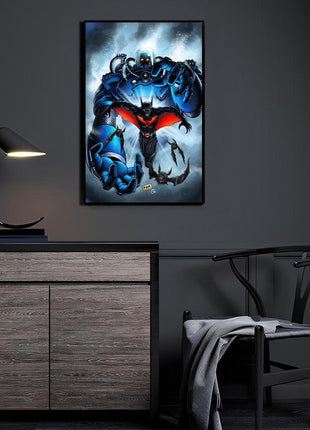 Batman Beyond vs Mr. Freeze acrylic wall art by Richard Bue
