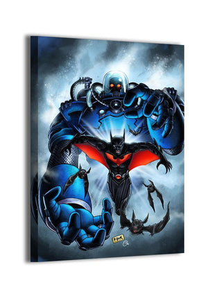 Batman Beyond vs Mr. Freeze canvas wall art by Richard Bue