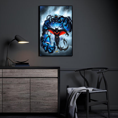 Dark Tomorrow Clash Wall Art 11x17 Poster Print – Batman Beyond vs Mr. Freeze by R.Bue and Omi