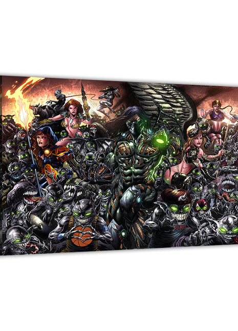 Darkness Unleashed Wall Art Acrylic Print, Premium Wall Art by Snapping Turtle Gallery