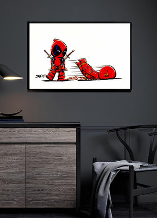 Deadpool; The Flash acrylic wall art by Rick Basaldua