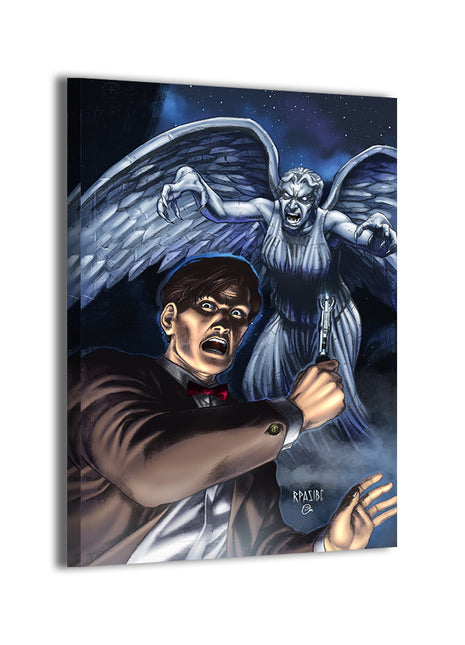 Doctors and Gargoyles Wall Art Acrylic Print, Premium Wall Art by Snapping Turtle Gallery