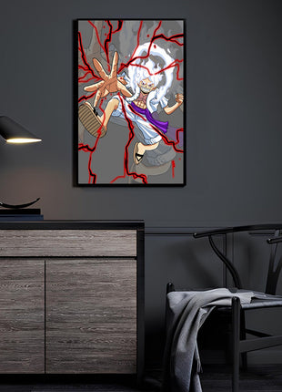 Gear 5 Luffy Drums of Liberation acrylic wall art by Emmanuel Centeno