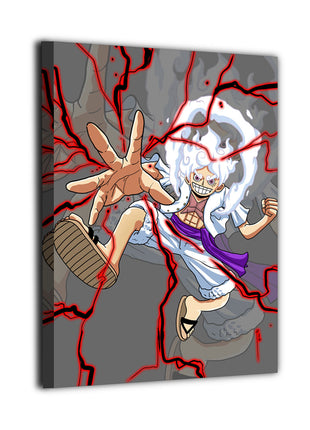 Gear 5 Luffy Drums of Liberation canvas wall art by Emmanuel Centeno