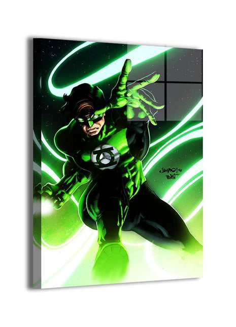 Green Lantern metal wall art by Jimbo Salgado