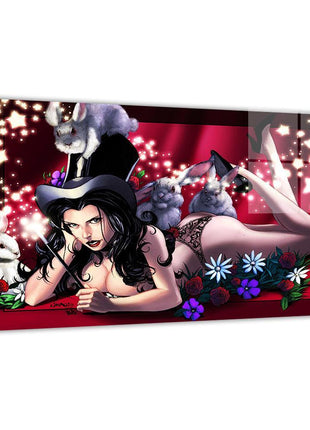 Zatanna metal wall art by Jimbo Salgado