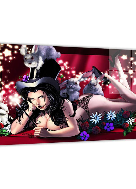 Zatanna metal wall art by Jimbo Salgado