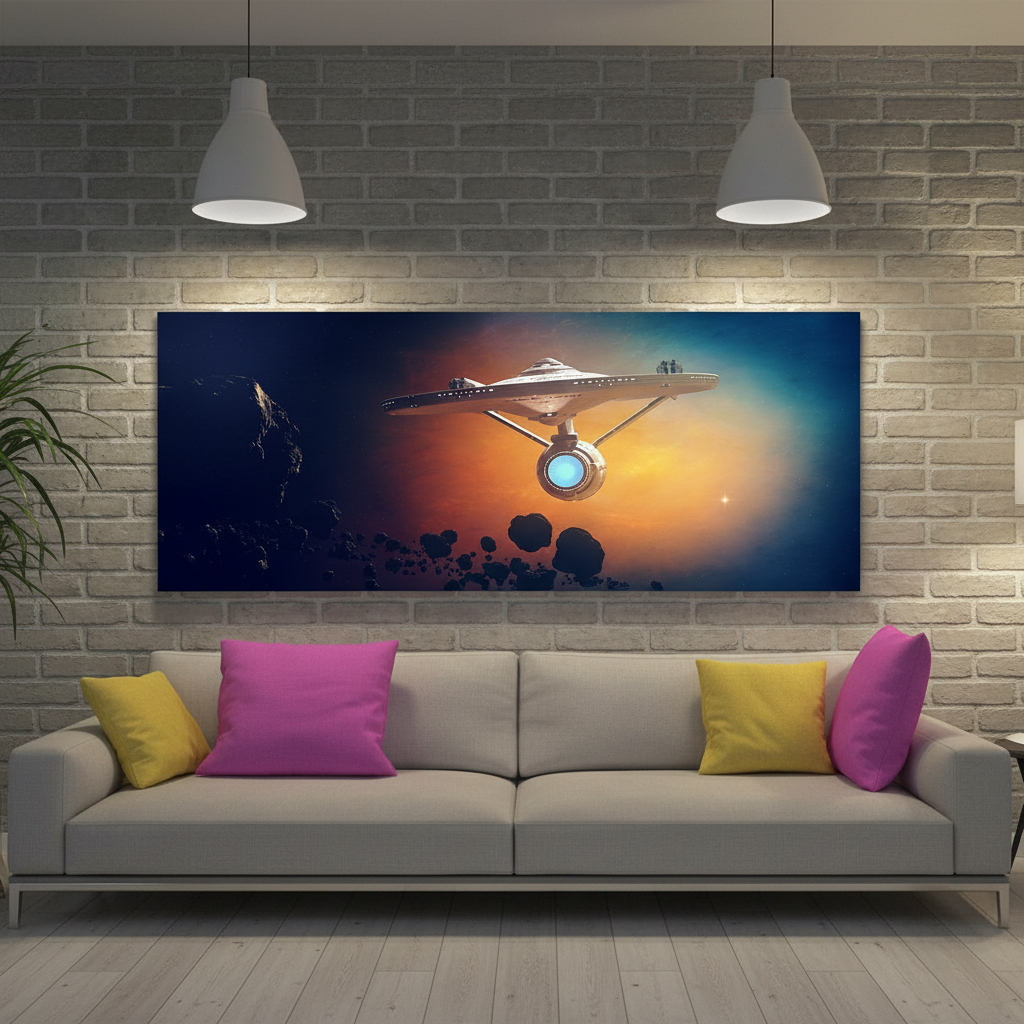 Enterprise matte canvas mockup