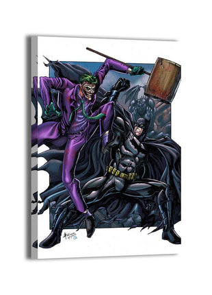 Joker vs Batman Eternal Rivals Wall Art gloss canvas print by Jey Soliva
