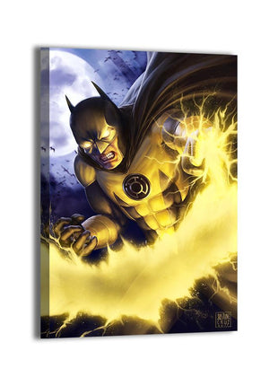 Yellow Lantern Batman Fear’s Dark Knight canvas wall art