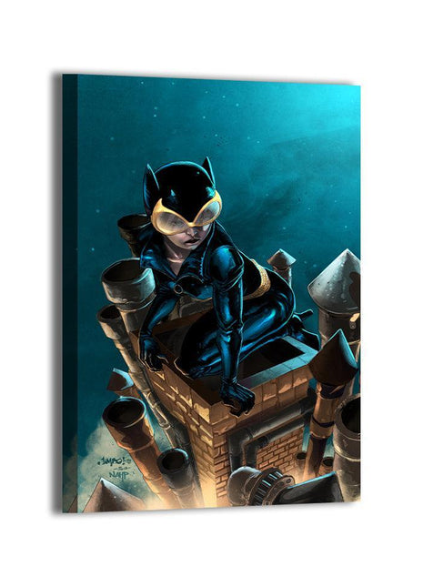Catwoman Feline Fatale Wall Art gloss canvas print by Jimbo Salgado and Stephan Lemineur