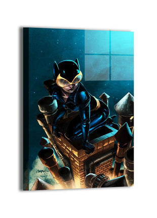 Catwoman Feline Fatale Wall Art dye-sublimated metal print by Jimbo Salgado and Stephan Lemineur