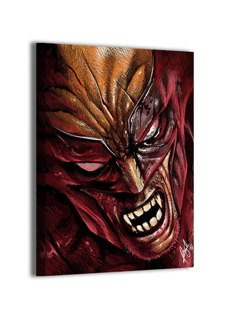 Ferocity Unleashed Wolverine wall art — Marvel vertical print by Wizyakuza (Ceasar), image 2.