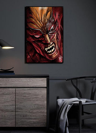 Ferocity Unleashed Wolverine wall art — Marvel vertical print by Wizyakuza (Ceasar), image 3.