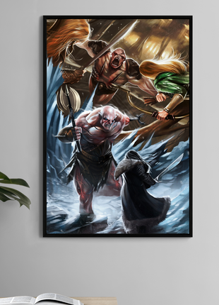  Thorin vs Azog 11x17 fantasy battle print – inspired by The Hobbit