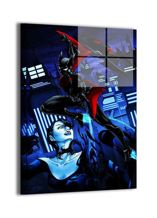 Batman Beyond vs Inque metal wall art by Evy Pinlac