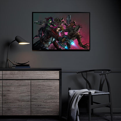 guardians of the galaxy poster print 11x17 marvel wall art