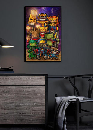 Galaxy Goofballs Guardians of the Galaxy ensemble Marvel wall art 3 by Jeff Benitez