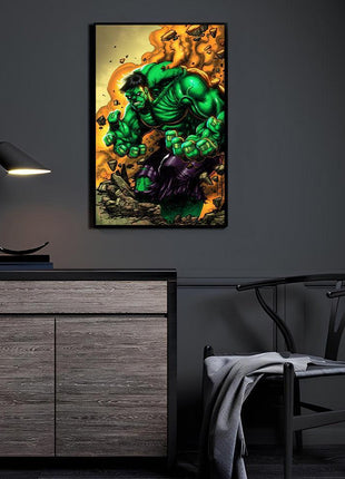Gamma Fury Hulk Marvel acrylic print by Emil Cabaltierra