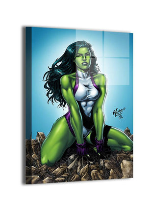 Gamma Grace She-Hulk (Jennifer Walters) Marvel wall art by Vhon Remot