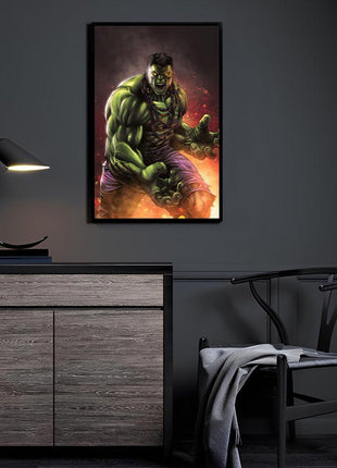 Gamma Rage Hulk (Bruce Banner) Marvel wall art by Ryan Pasibe