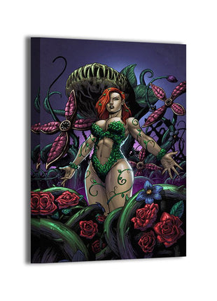 Poison Ivy canvas wall art by Geebo Vigonte, colors by Nestor Redulla Jr.