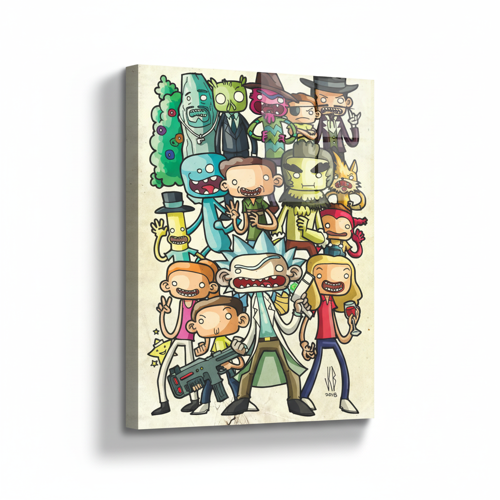 Glossy Canvas Mockup