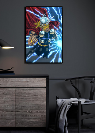 Godstorm Thor wall art — Marvel square print by Jimbo Salgado, image 3.