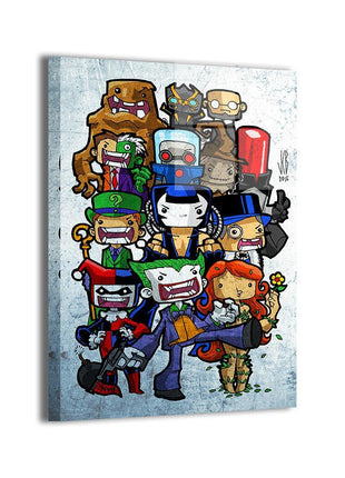 Batman Villains Chibi Wall Art dye-sublimated metal print by Jeff Benitez