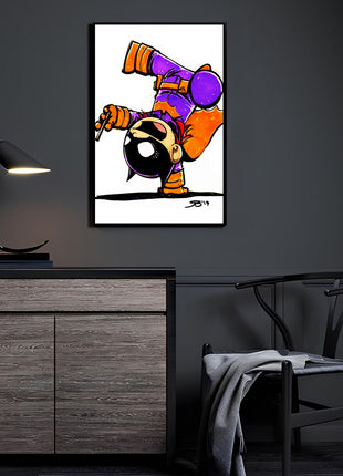 Gotham Snapshot Batgirl chibi artwork detail preview by Rick Basaldua