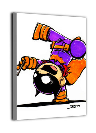 Gotham Snapshot Batgirl chibi canvas wall art by Rick Basaldua