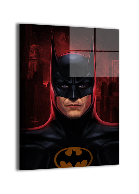 Batman 1989-style artwork; metallic sheen, ready to hang.