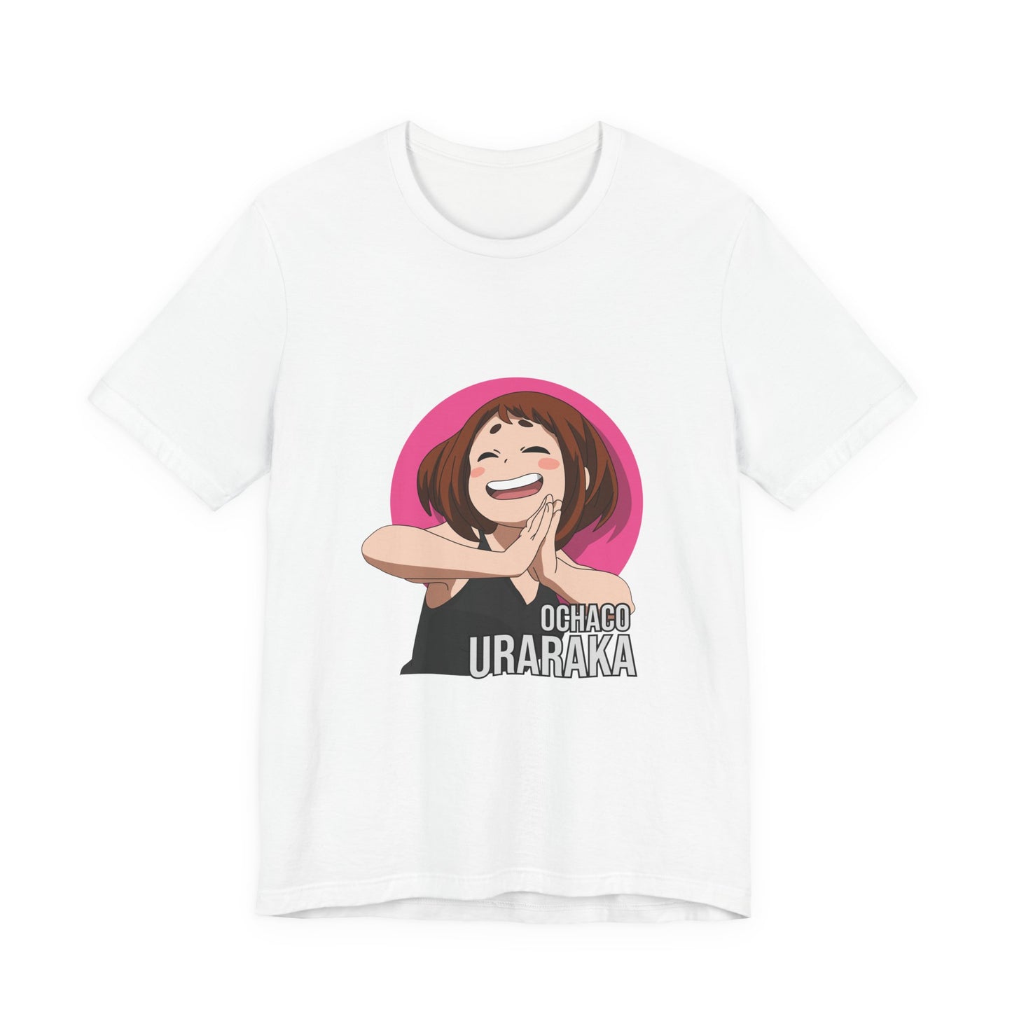 Alt: Gravity Hero Anime Shirt on white, angled front view, anime streetwear by Snapping Turtle Gallery

