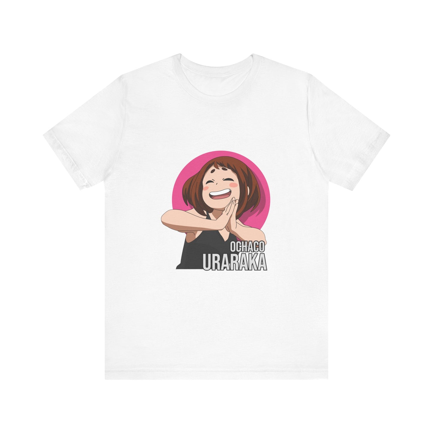 Alt: Gravity Hero Anime Shirt printed on White, front view, anime apparel by Snapping Turtle Gallery

