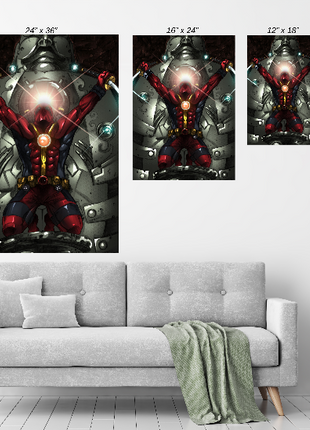 Halo of Mayhem Deadpool wall art — Marvel square print by Von Randal, image 4.