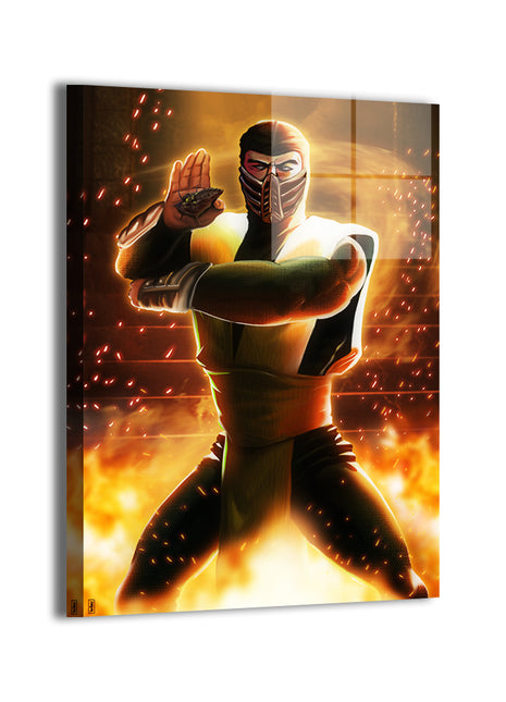 Hellfire Warrior Wall Art Acrylic Print, Premium Wall Art by Snapping Turtle Gallery