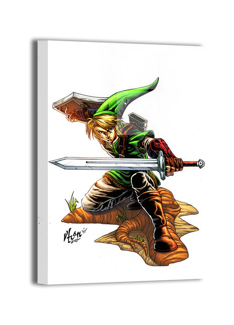 Hero’s Valor Wall Art Metal Print – Link Legend of Zelda by Vhon Remot and Nestor Redulla Jr.