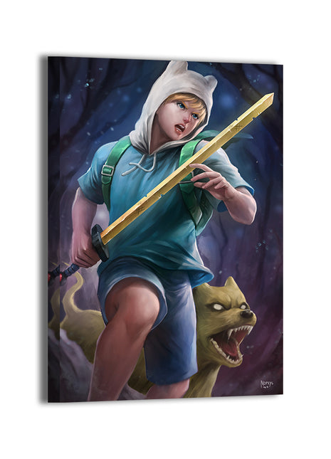 Hero of Ooo Wall Art Canvas Print – Finn & Jake Adventure Time by Nopeys