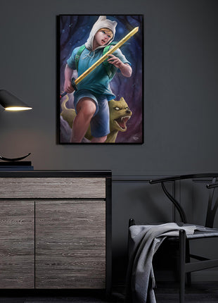 Hero of Ooo Wall Art Poster Print – Finn & Jake Adventure Time by Nopeys