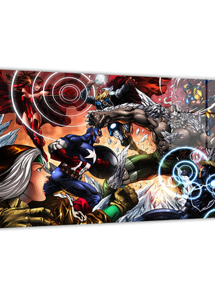 Avengers vs Doomsday by Verry Woong and Bryan Arfel Magnaye; modern metallic sheen, ready to hang.