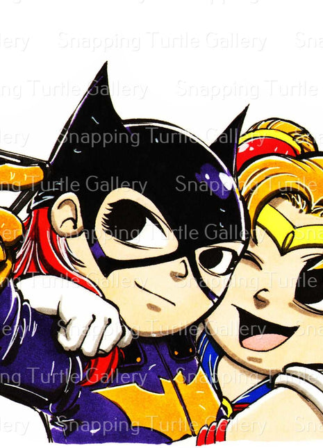 Chibi Batgirl and Sailor Moon Snapping Turtle Gallery
