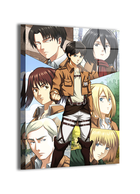 Heros of Attack on Titan Wall Art Acrylic Print, Premium Wall Art by Snapping Turtle Gallery