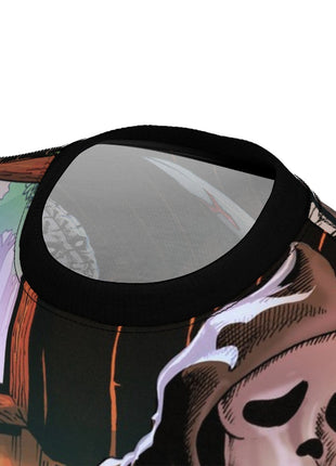 Horror Icons Poker Night All-Over Print Tee Black stitching Print, Premium Wall Art by Snapping Turtle Gallery