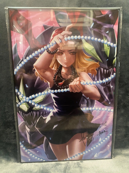 Framed Shaman King Anna 11x17 print Signed by Tara Sands - Snapping Turtle Gallery