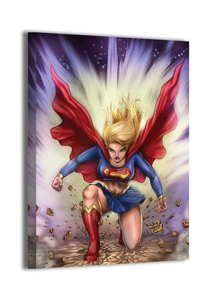 Supergirl canvas wall art by Richard Bue