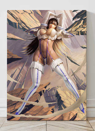 Large 24x36 canvas of Satsuki sword pose – Kill la Kill anime scene