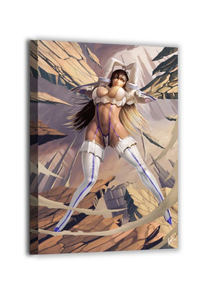 Large 24x36 canvas of Satsuki sword pose – Kill la Kill anime scene
