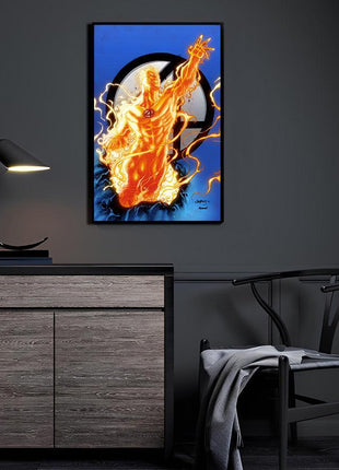 Inferno Rise Human Torch Marvel wall art 3 by Jimbo Salgado