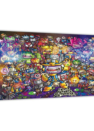 Infinity Clash Thanos and Marvel heroes Marvel wall art 2 by Jeff Benitez