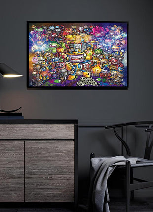 Infinity Clash Thanos and Marvel heroes Marvel wall art 3 by Jeff Benitez